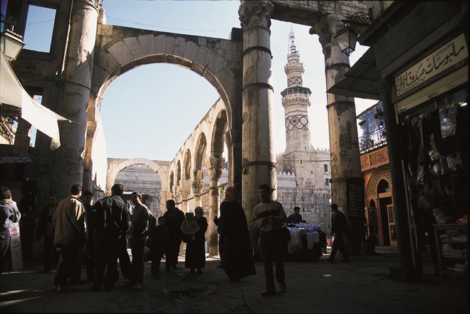 Suuku Hamidiye’den (Sultan Abdulhamid Çarşısı) Emevi Camii’nin Minaresi