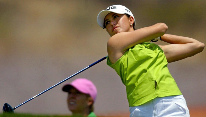 UU golfer Stacy Prammanasudh hits the ba
